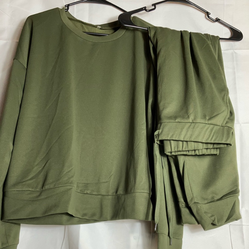 Olive Green Lounge Set